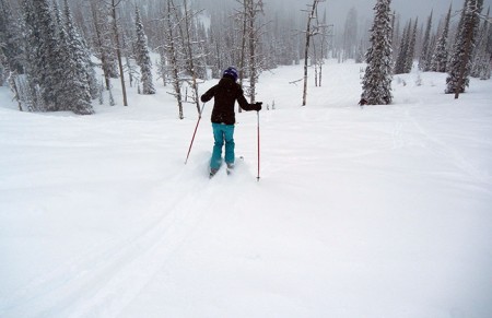 Michelle waar is je ski?