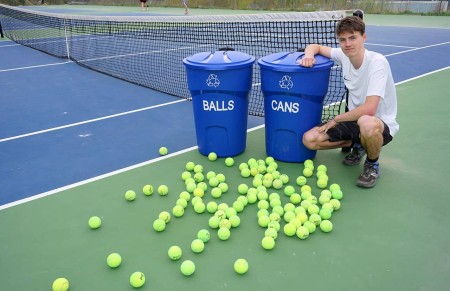 LVR student starts kick-starts recycling initiative for tennis balls